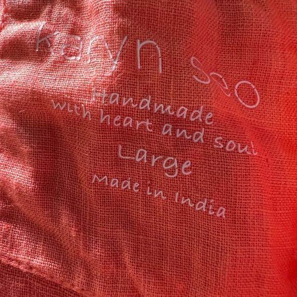 Karyn Seo‎ Women 100% Linen Blouse- Large - Picture 10 of 10